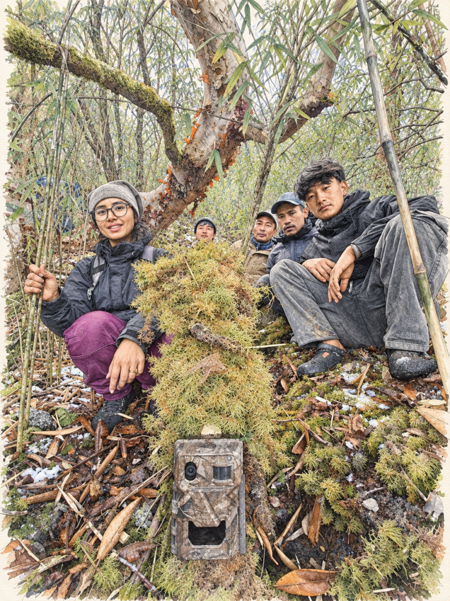 A field journey through the territory of Red panda